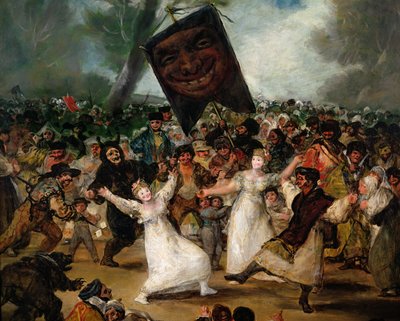 The Burial of the Sardine (detail) by Francisco de Goya